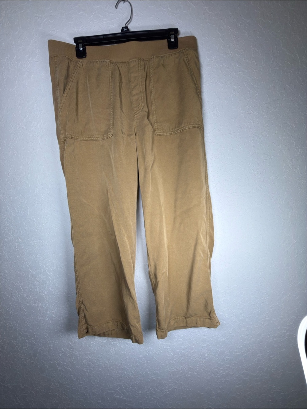 St. John’s Bay Tan Linen Blend Wide Leg Pants Women’s Large